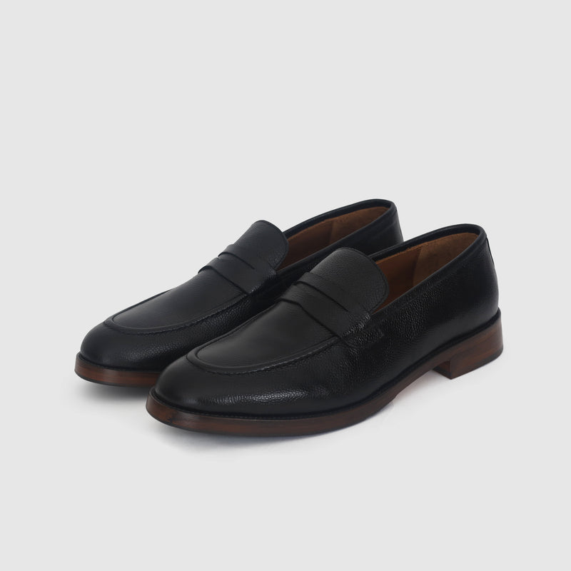 VARENO Heritage — Mocassin Penny en cuir grainé