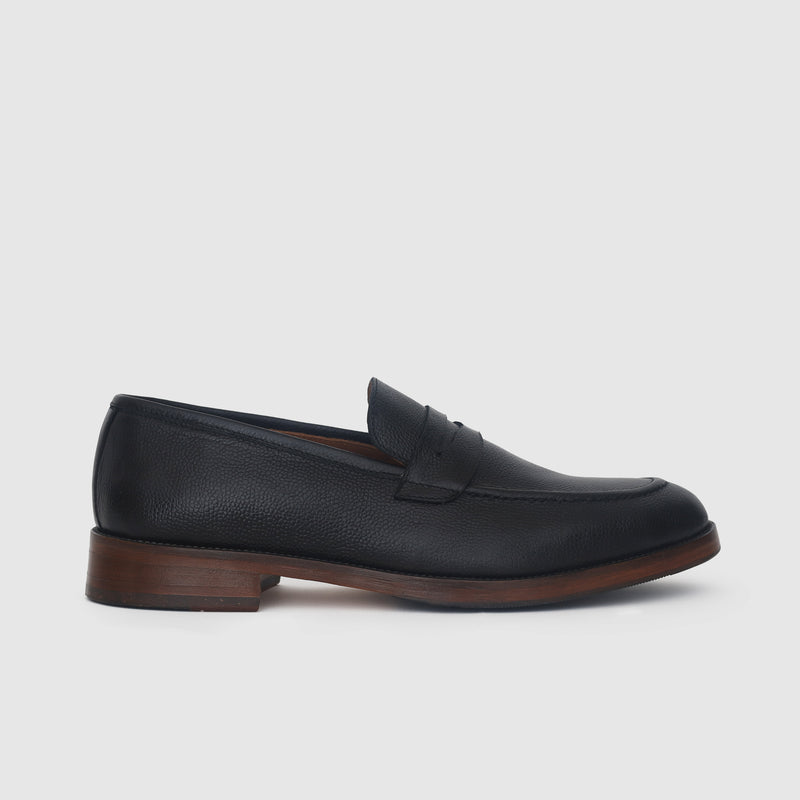 VARENO Heritage — Mocassin Penny en cuir grainé