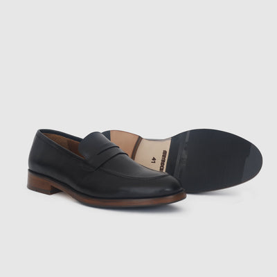 VARENO Classic — Mocassin Penny en cuir lisse

