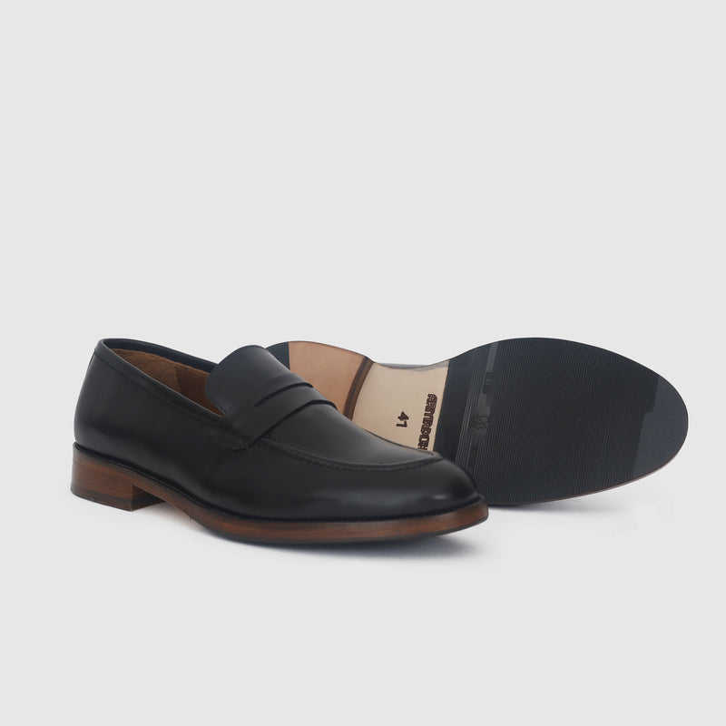 VARENO Classic — Mocassin Penny en cuir lisse

