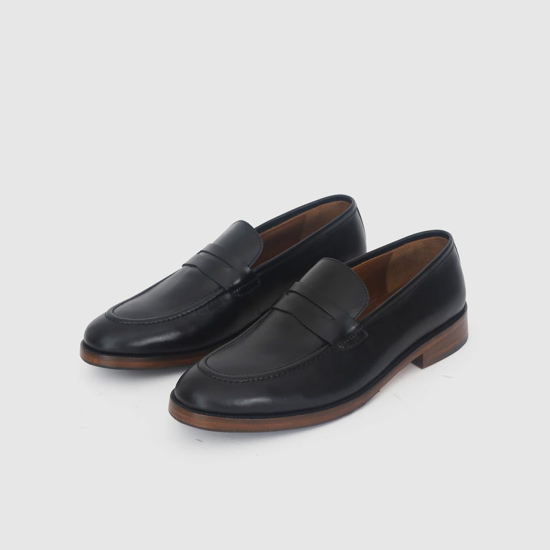 VARENO Classic — Mocassin Penny en cuir lisse

