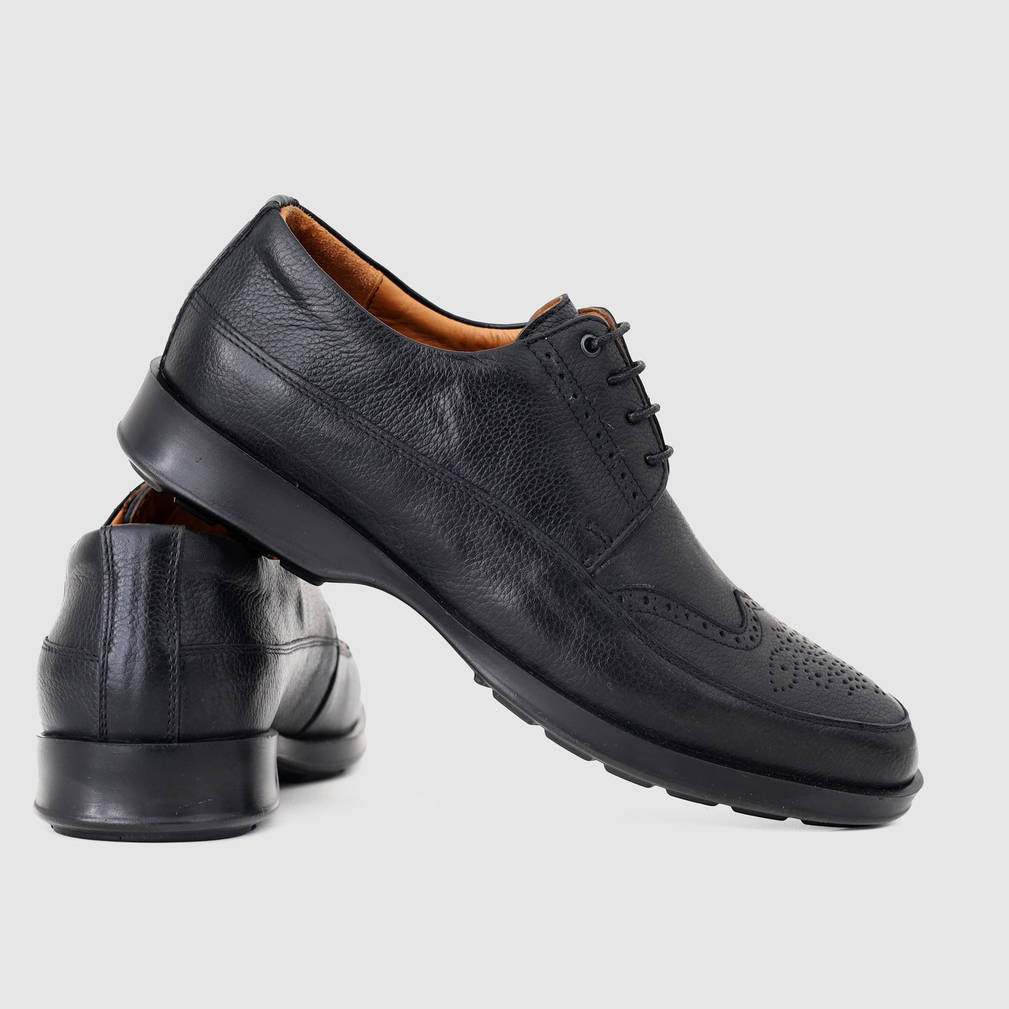 Derby Quarter Brogue – NOIR