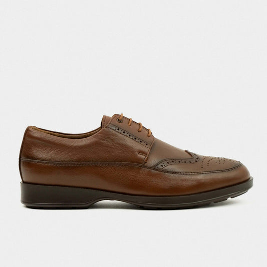 Derby Quarter Brogue – MARRON