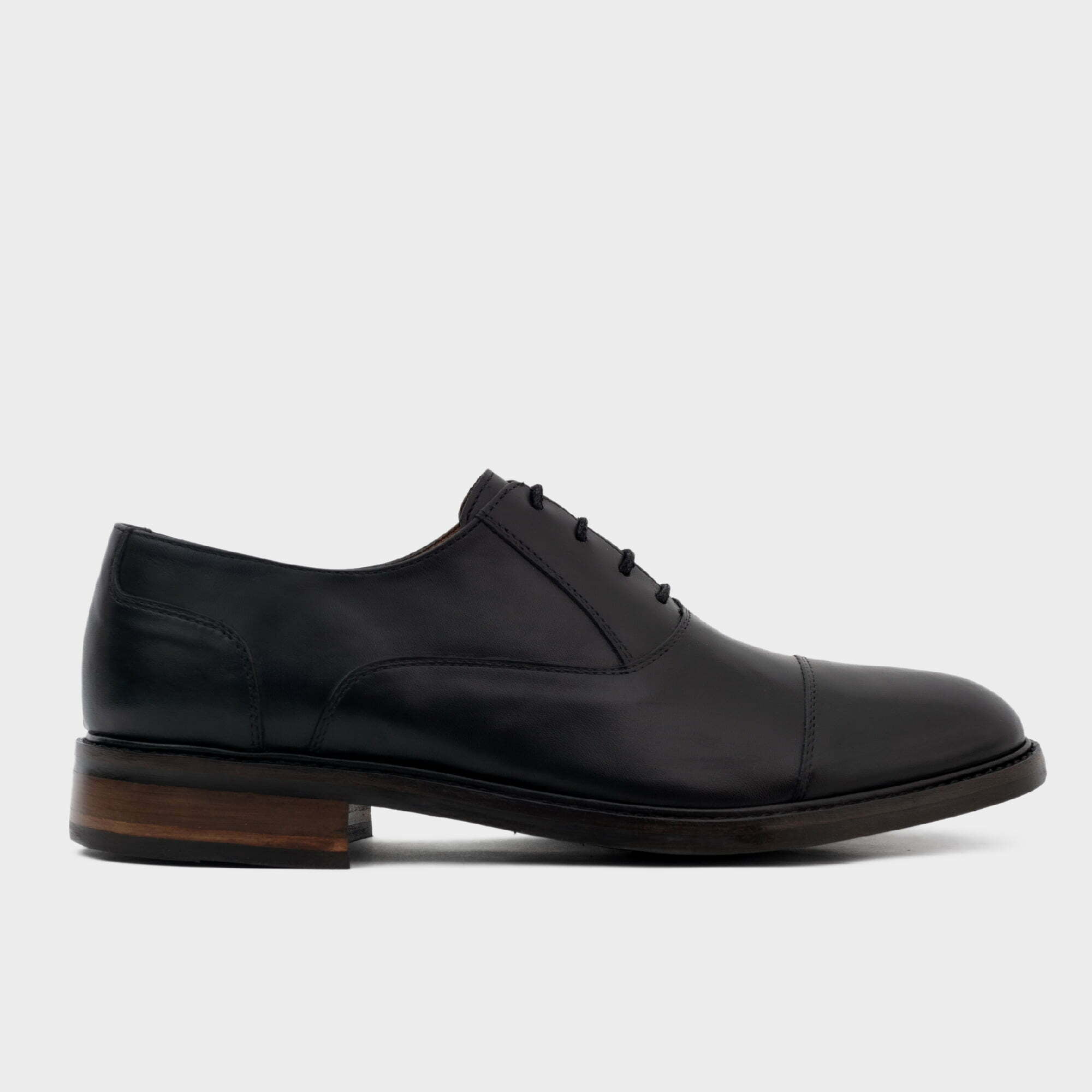 Garçons GOOR B370 Classic Smart Richelieu À Chaussures Oxford Noir Pu 